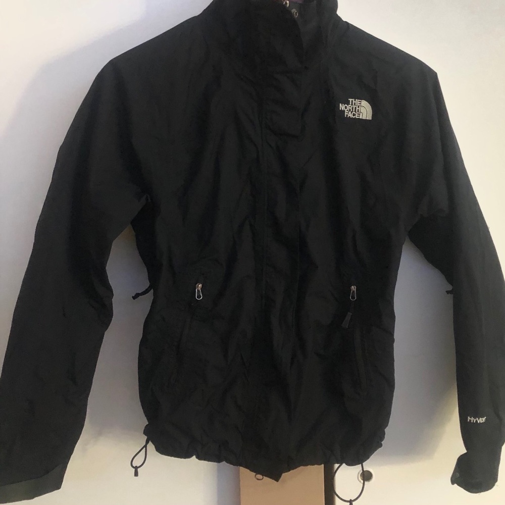 north face hyvent jacket black